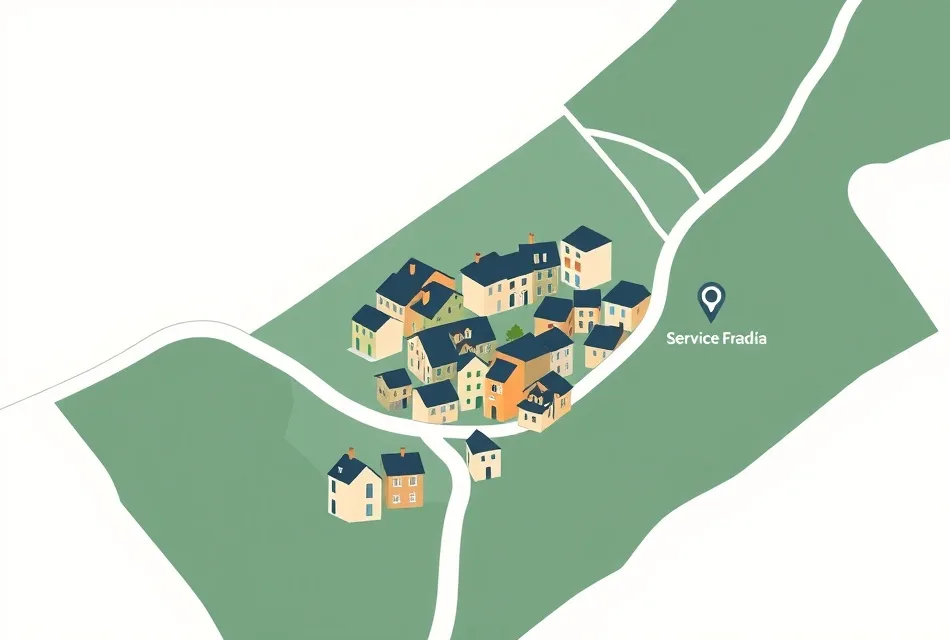 Carte du secteur d'intervention autour de Meaux (77100)